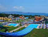 Аквапарк "Золотая Бухта". Вид с вершины спуска